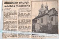 Ukrainian Church Reaches Milestone
