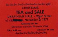 Christmas Tea and Sale