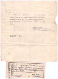 Receipt (Joseph Kuna)