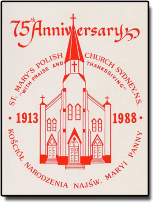 75th Anniversary book cover image from stmaryspolishchurch.ca website.