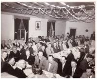 Photograph in the Old Church Hall, dinner with Missionary priest