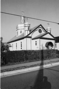 Photograph of exterior of the church facing North.