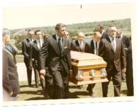 Photograph of the funeral of Father Zarsky. 