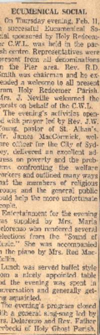 Article about event. Discussing who participated and officiated, and who did the entertainment. 
