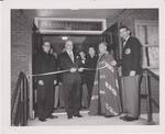 Photo of Bishops visit blessing the church hall.