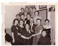 Photograph of Women's club meeting with politician. 