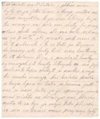 Letter written in Joseph Kuna's hand, one page.