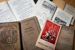 These books were used in the children’s Ukrainian school. They include:

    compilation of sacred prayers printed in Lviv, Ukraine, 1931
    selected poems of Kobzar, written by Ukraine’s national poet Taras Shevchenko, printed in Kolomiya, Ukraine (signed with the surname Kuchenyak, a Ukrainian family of Whitney Pier)
    a booklet of plays and scenes for holidays such as Mother’s Day and St. Nicholas Day and Christmas, printed in Toronto in 1962
    grammars and readers printed in New York and Philadelphia in the 1950s, and one printed in Winnipeg in 1961
    a geography text printed in 1918

The Boy Scout Record Book was used in the 1940s, for a troupe of boys at the Ukrainian parish in Sydney, NS.